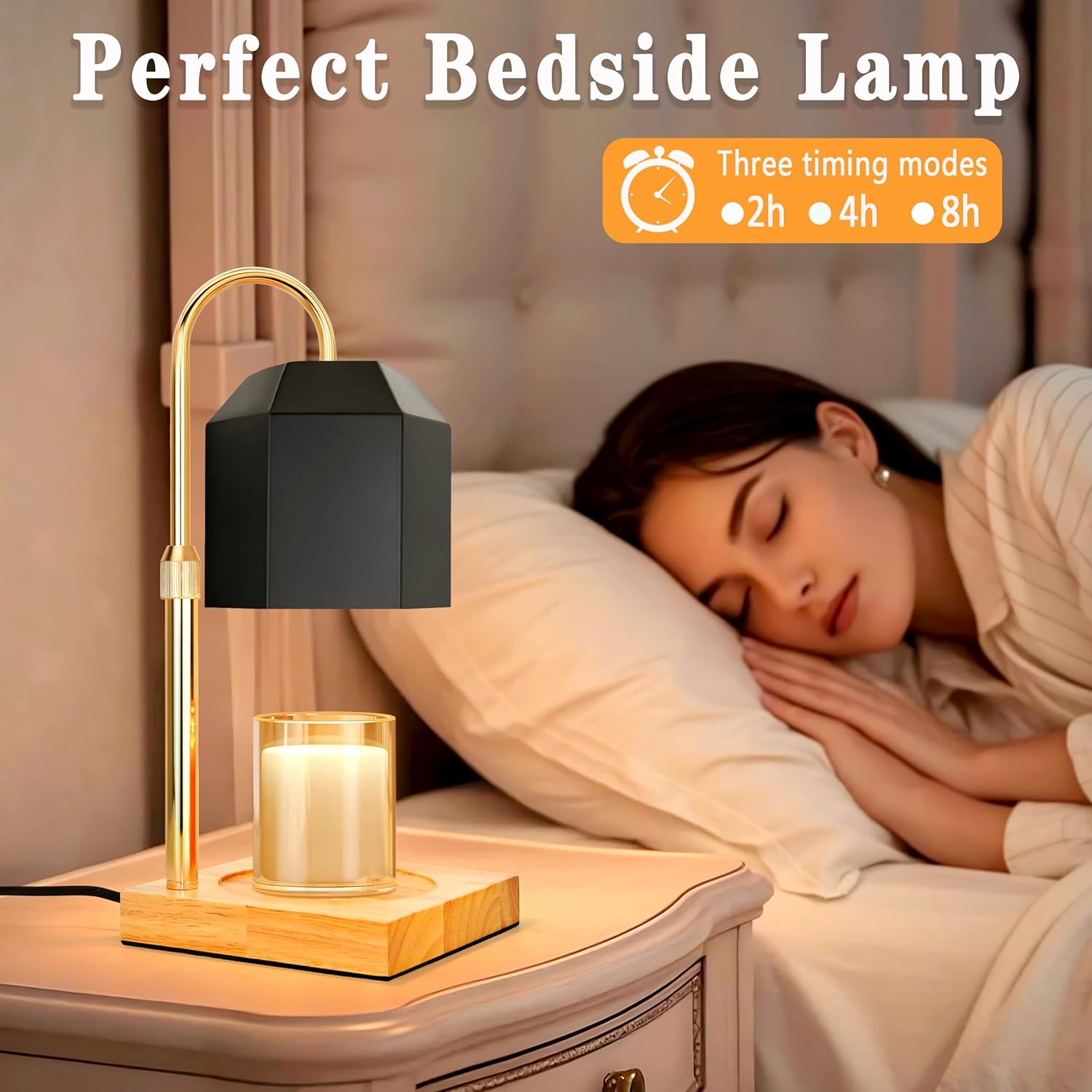 NELICOND Flameless Timer Candle Warmer Lamp