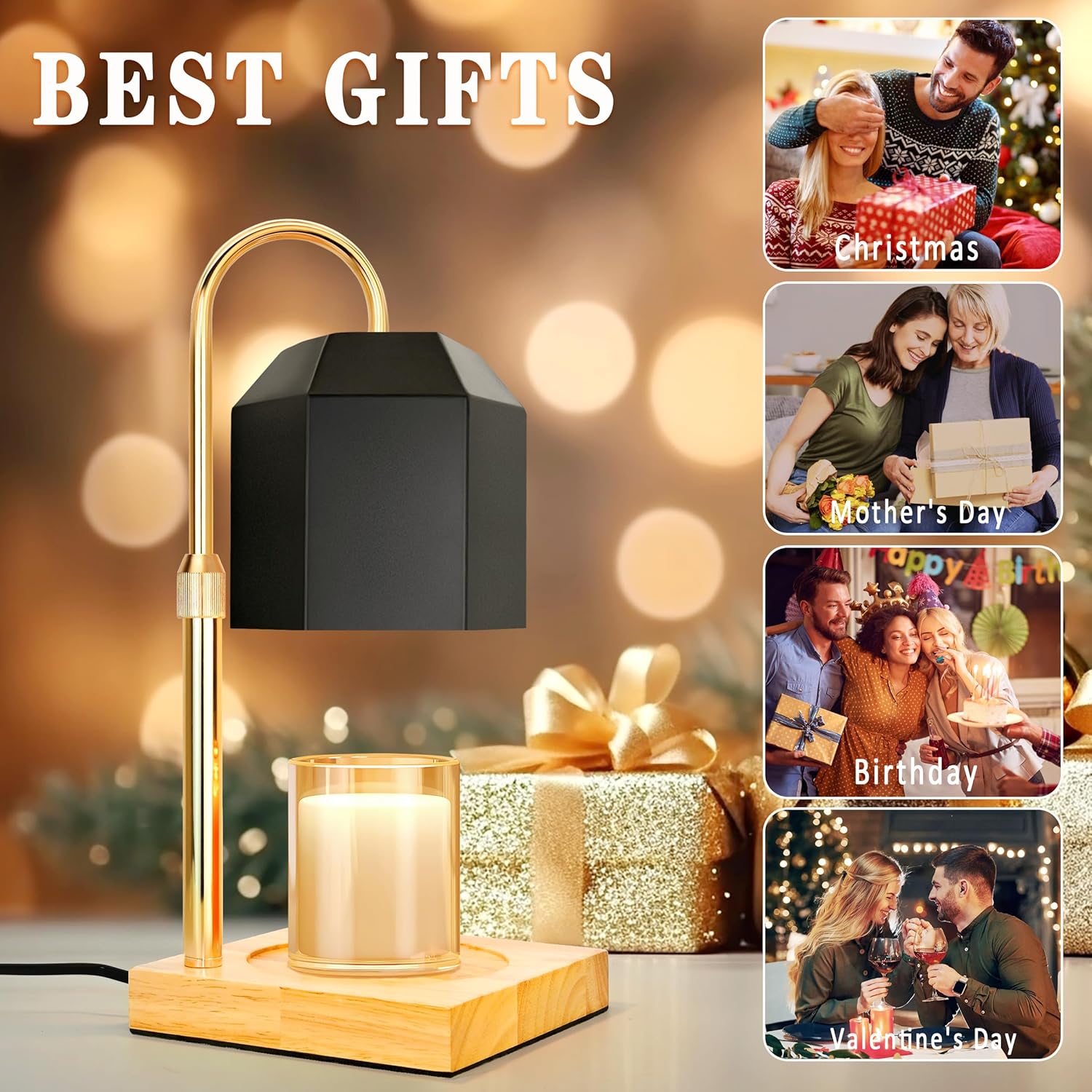 NELICOND Flameless Timer Candle Warmer Lamp