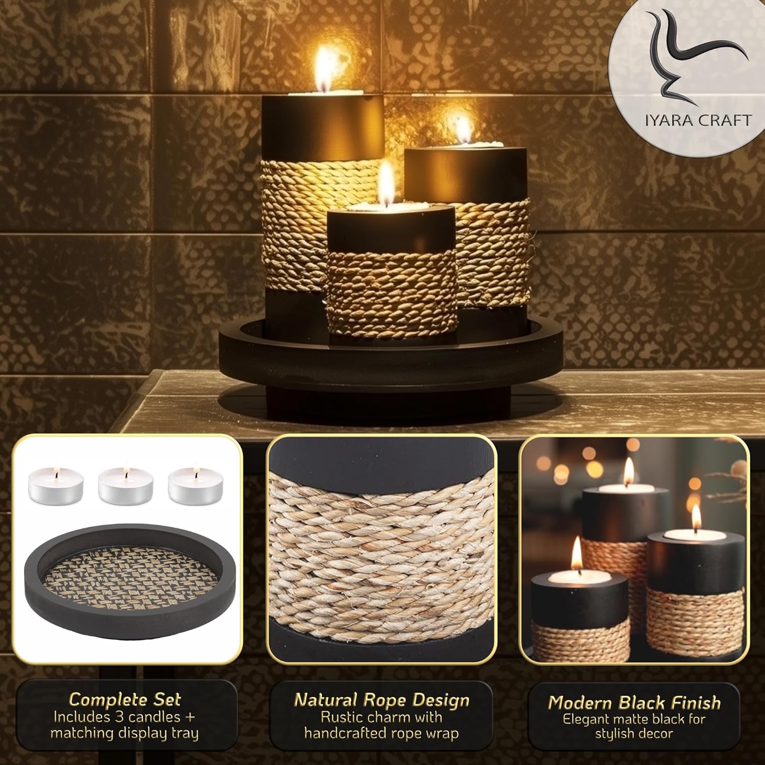 Stylish Candle Holder Set