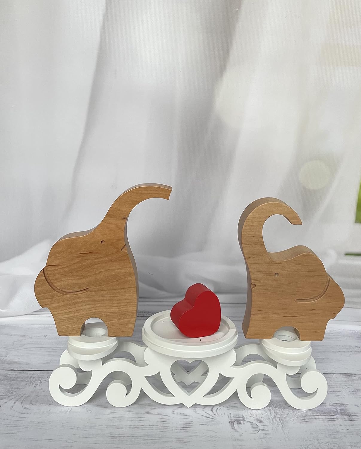 Magik Life Unity Candle Holder Set with Heart