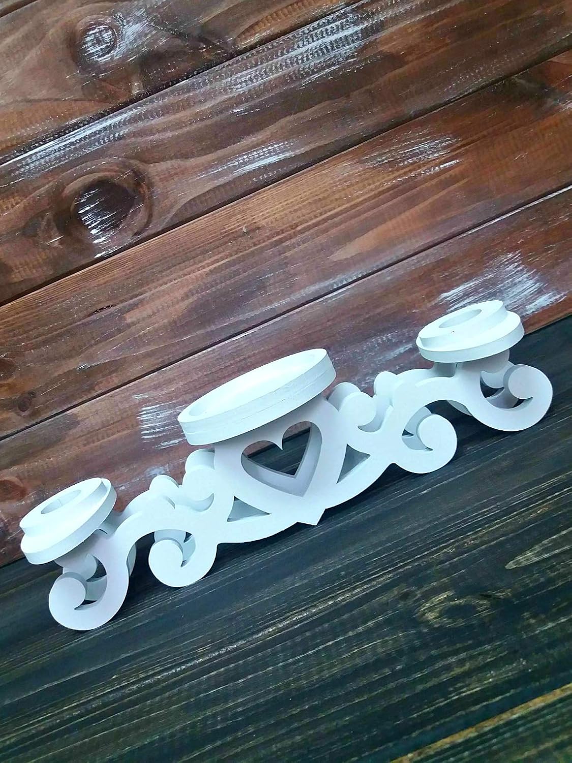 Magik Life Unity Candle Holder Set with Heart