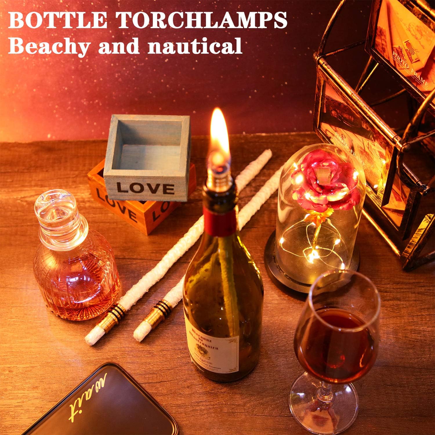 Nuanchu 24-Piece Wine Bottle Torch Kit