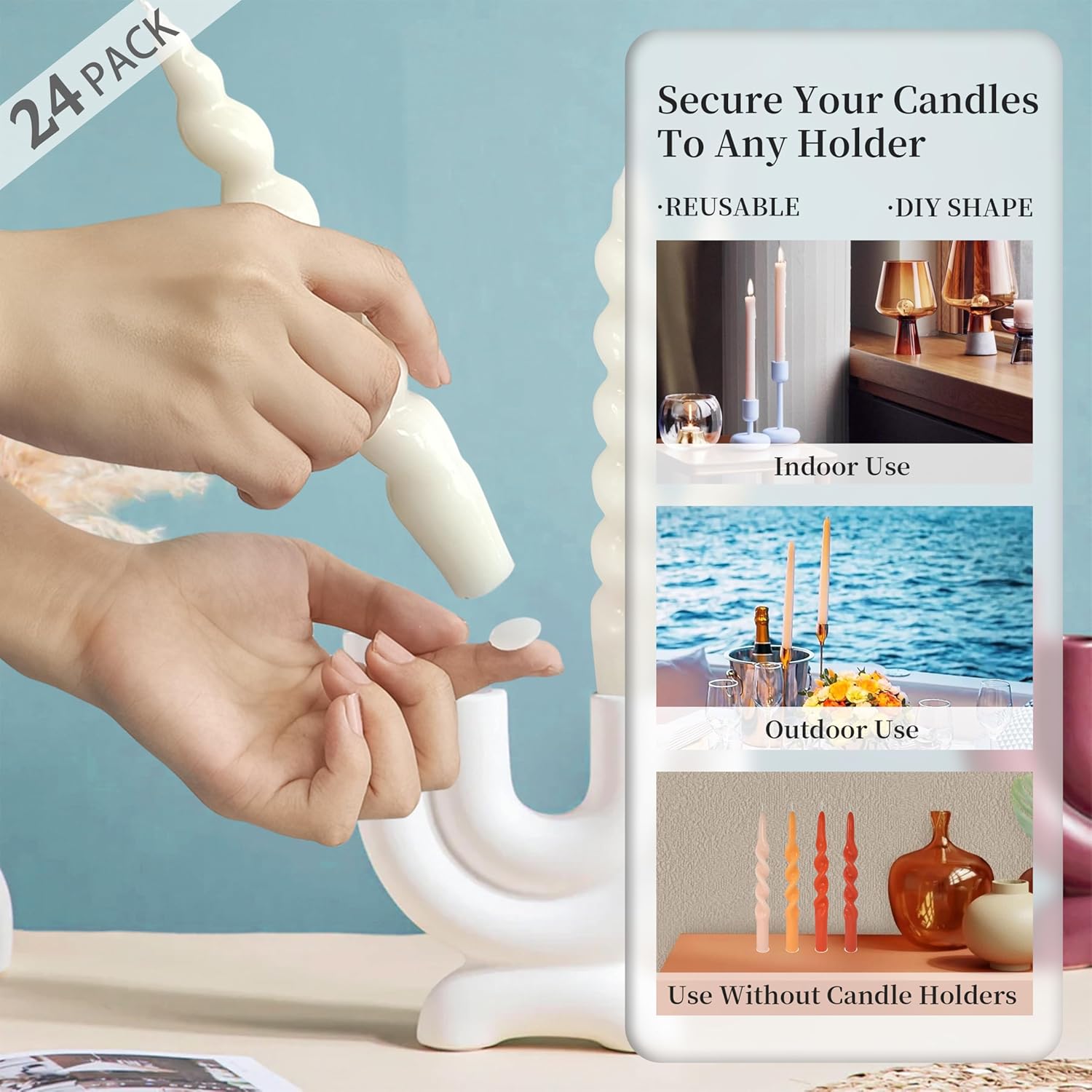Secure Candle Placement