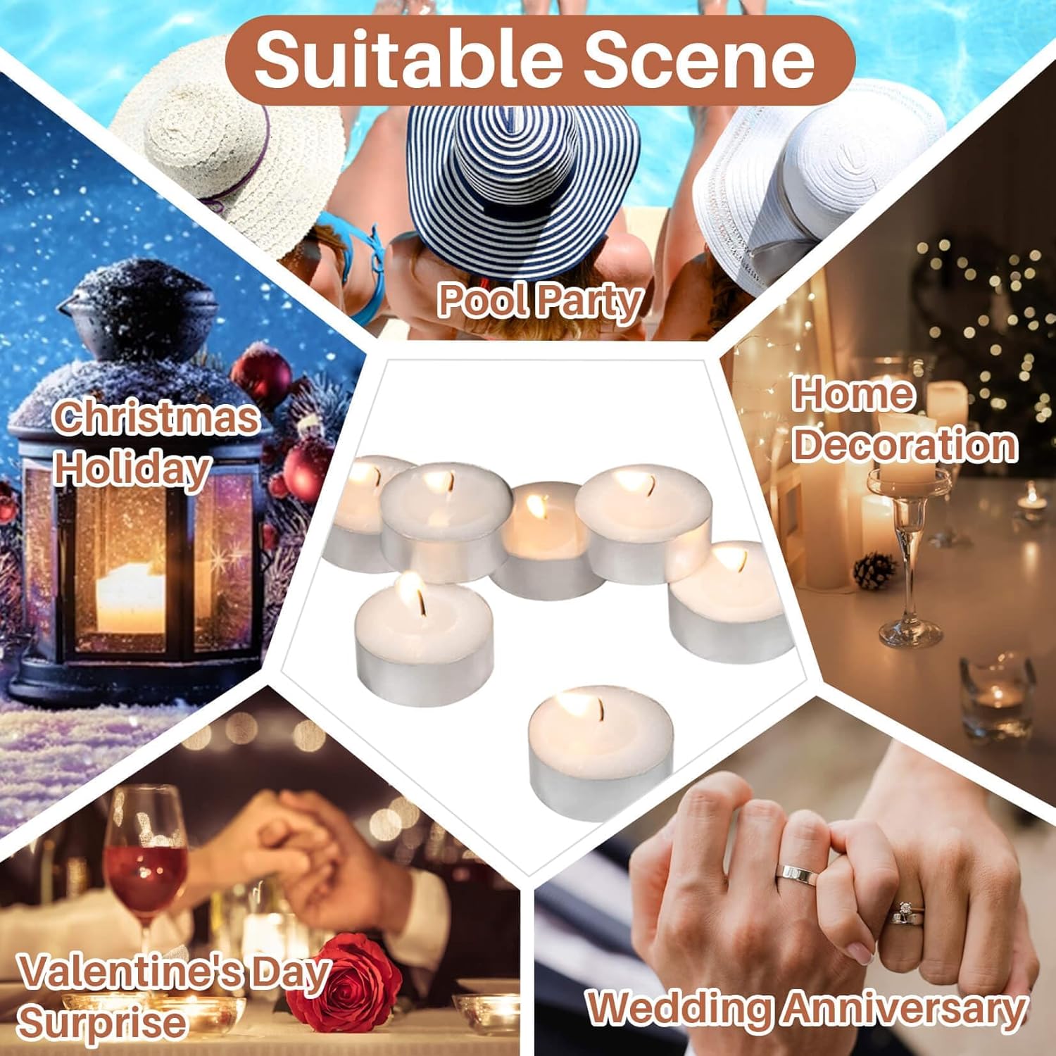 Small Stylish Tea Lights for Home and More