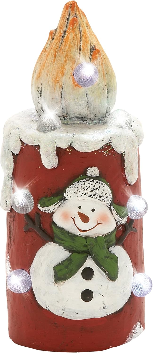 Lovable LED Snowman Candle Holiday decor essential