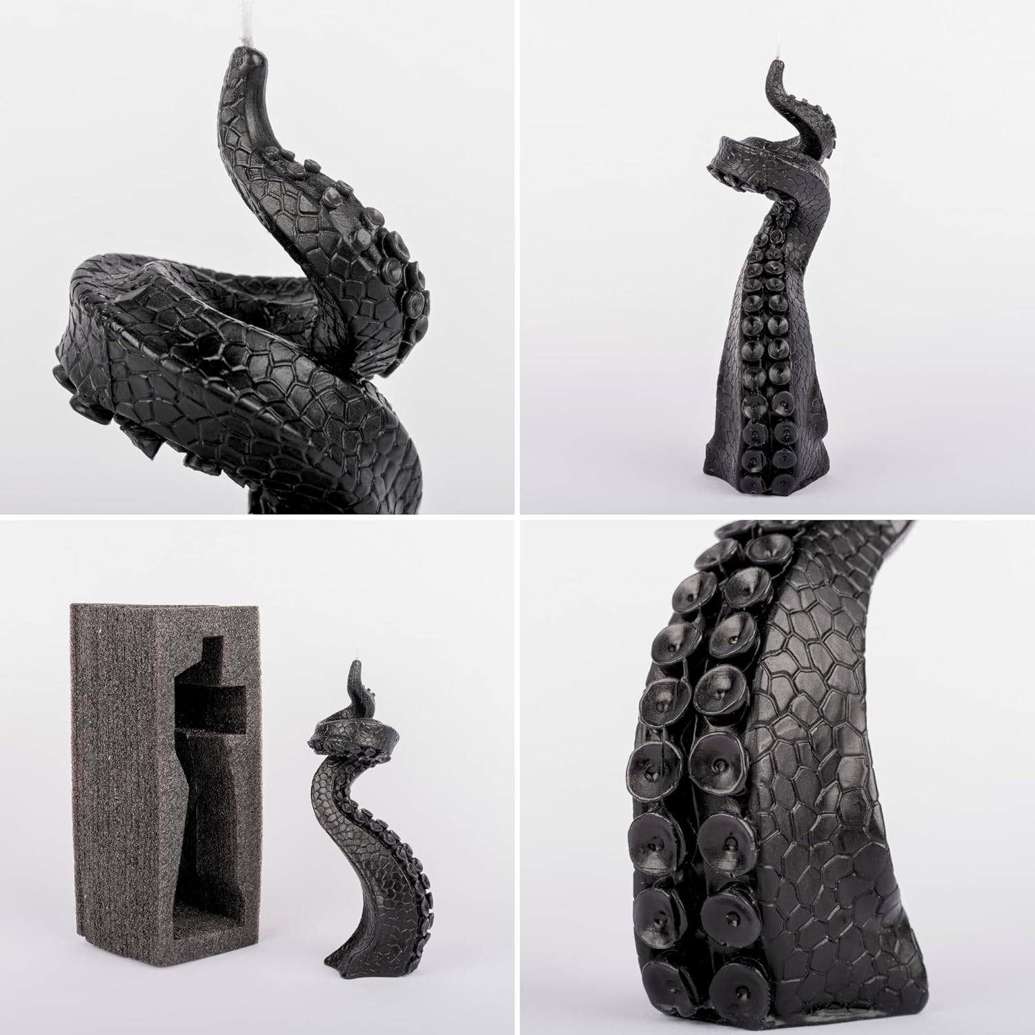 Beyond Spooky Lidy Black Candle Octopus Tentacle