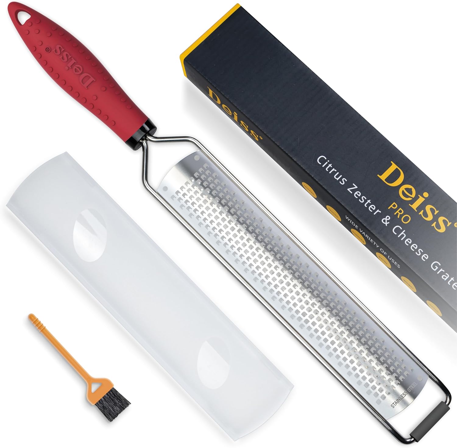 Deiss PRO Lemon Zester Cheese Grater