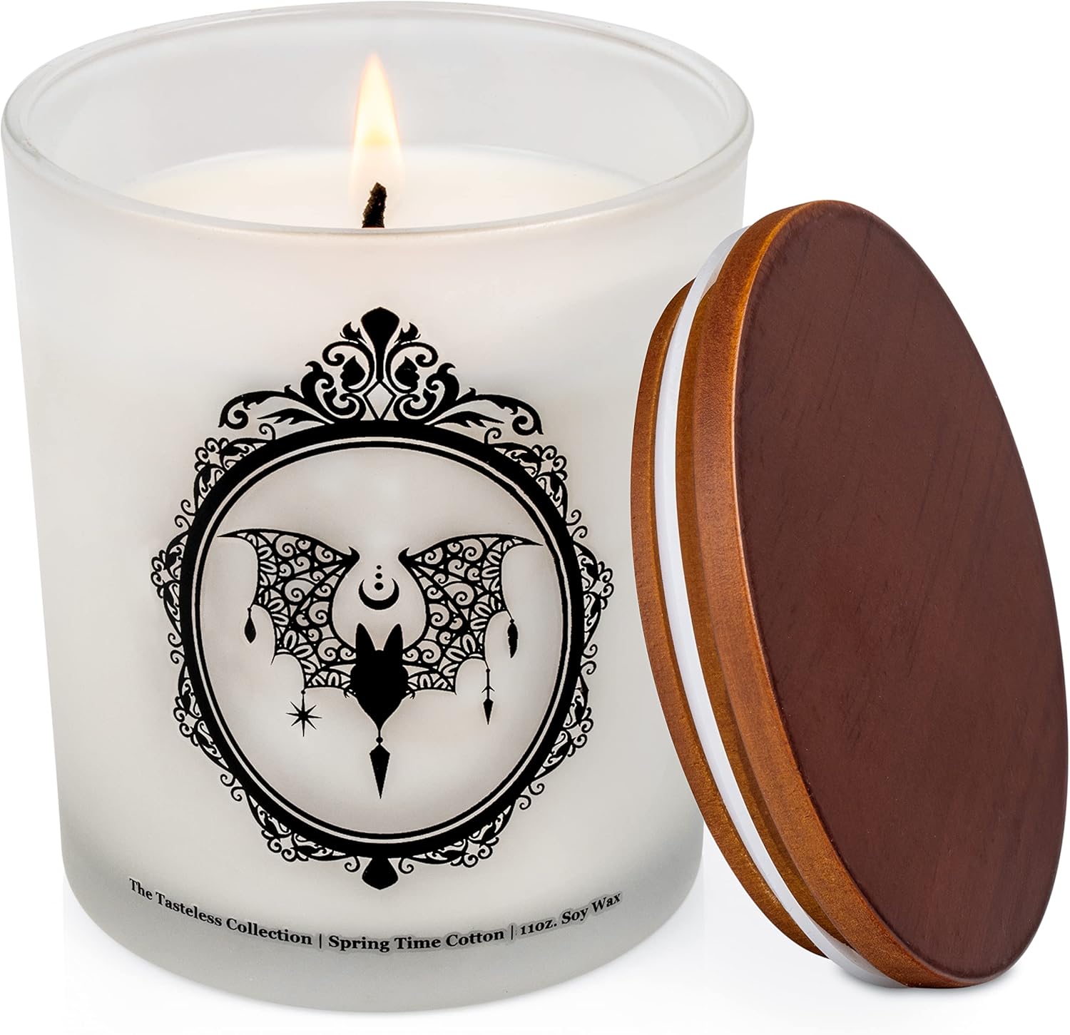 Gothic Handle Black Bat Candle