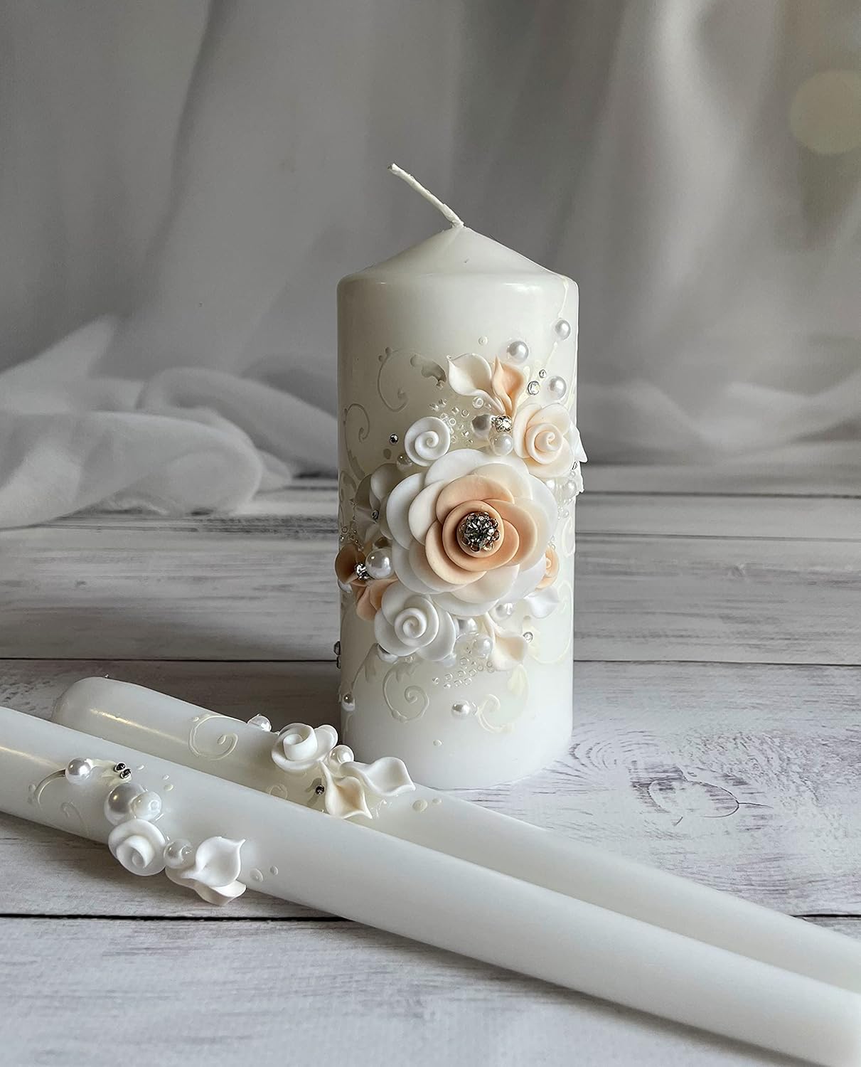 Elegant Wedding Candle Set