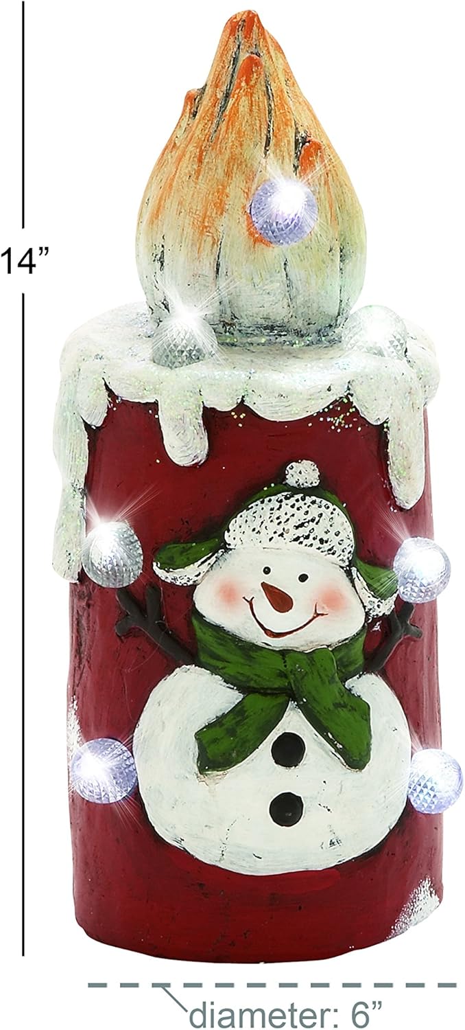 Lovable LED Snowman Candle Holiday decor essential