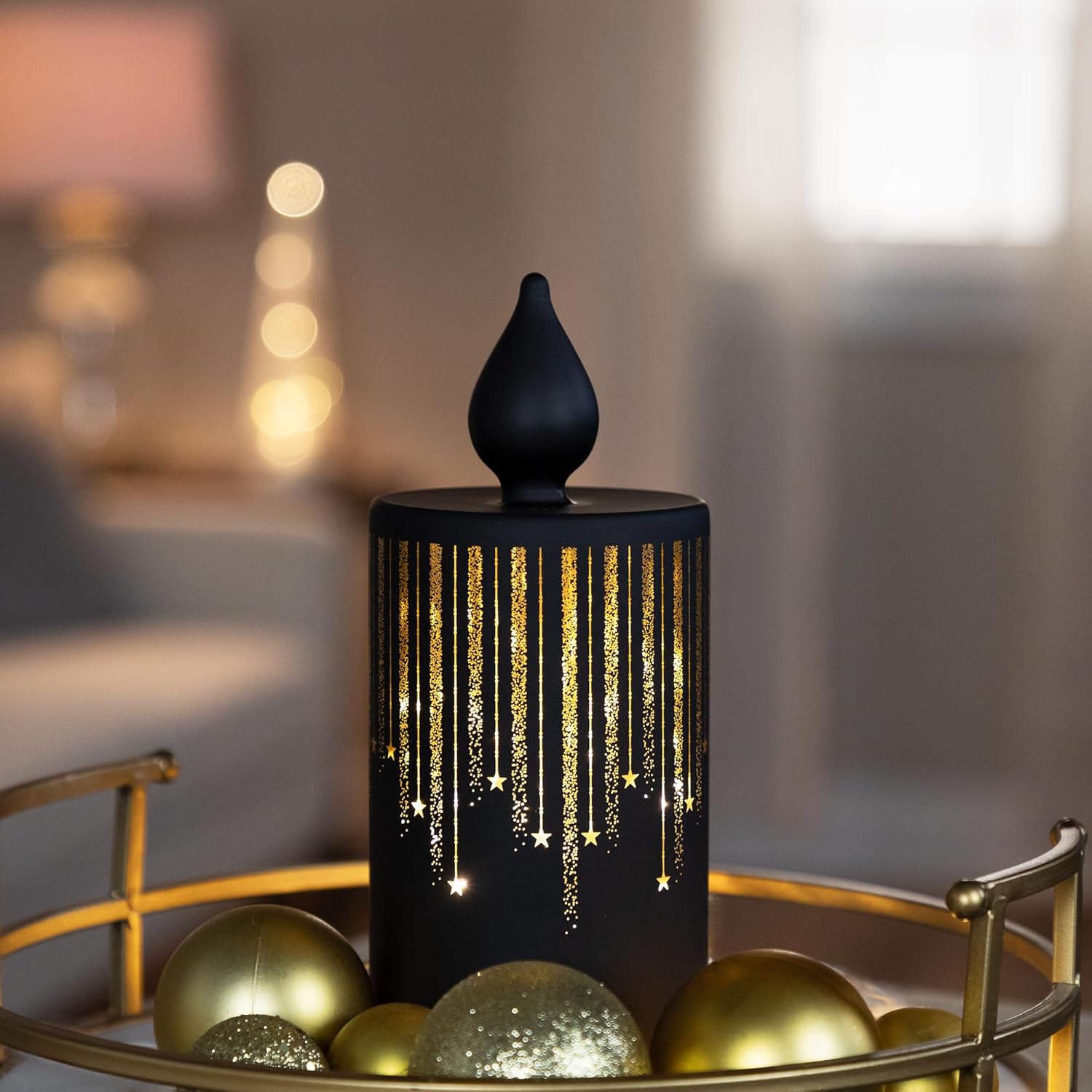 GLOWING 8 INCH LED CHRISTMAS CANDLE