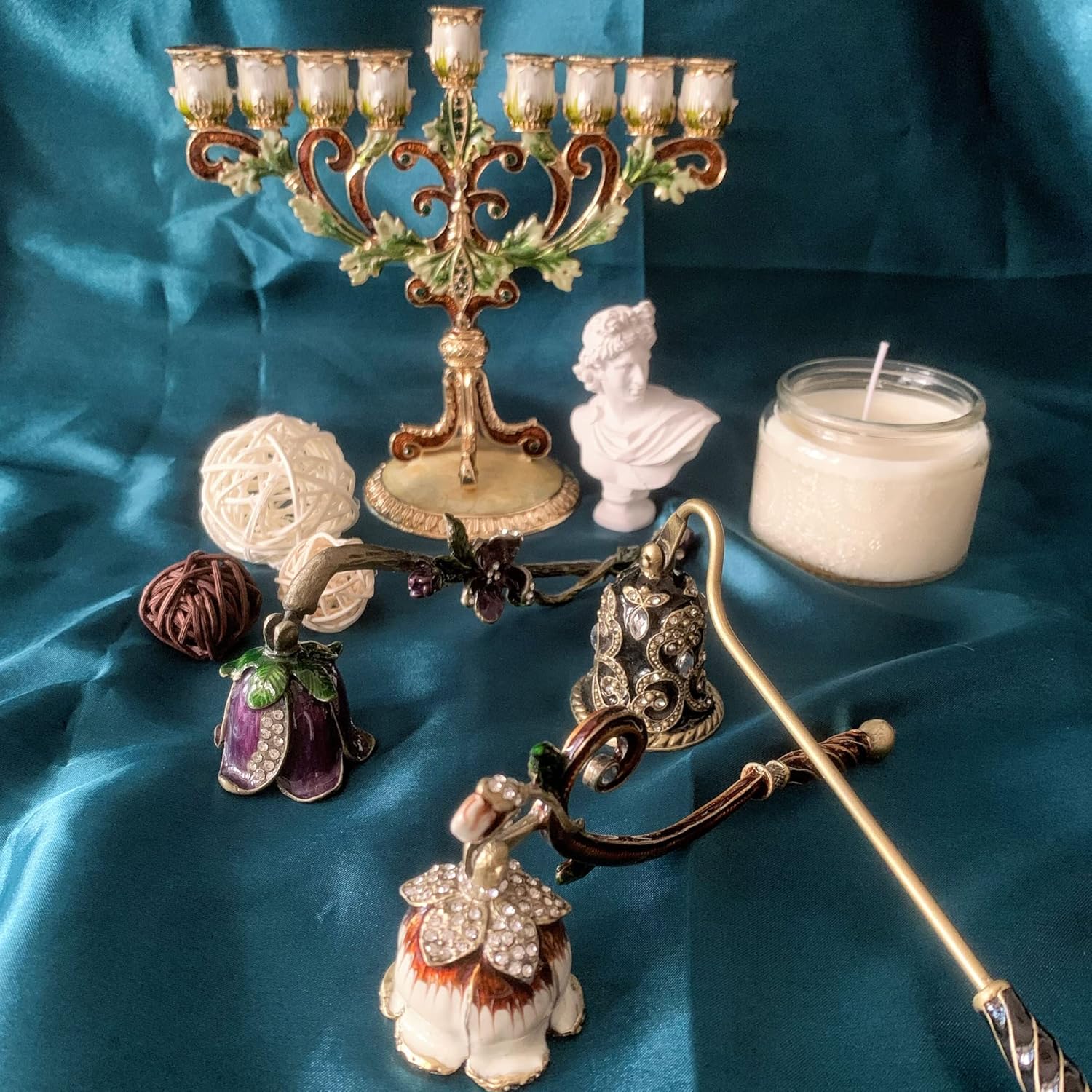 Elegant Metal Candle Snuffer for Hanukkah Unique Gift