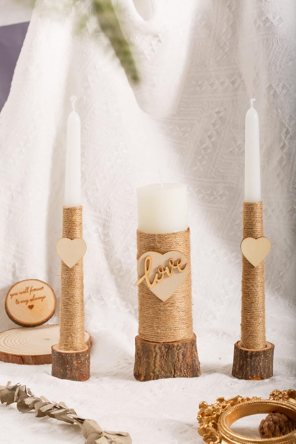 Unity Candle Set for Weddings - Perfect for Ceremony and Centerpiece