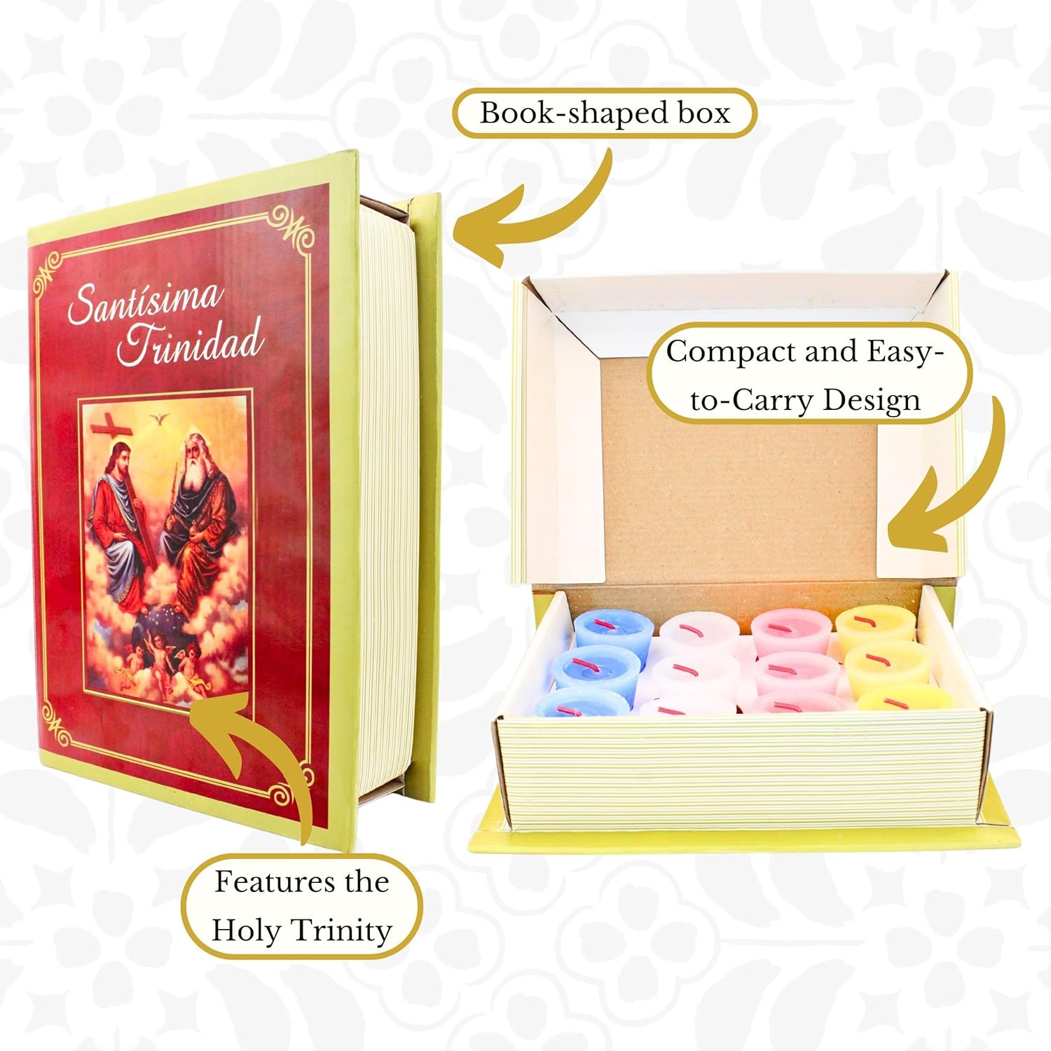 Nuestra Fe 12-Piece Devotional Candle Set