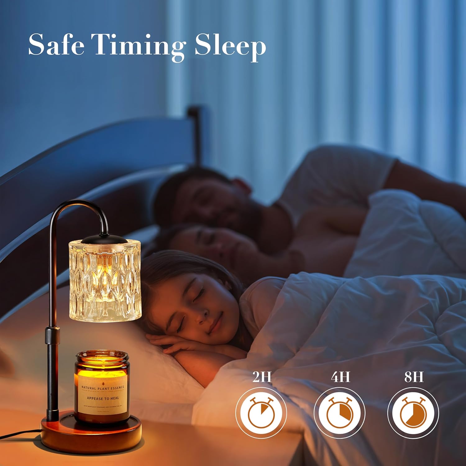 Briever Dimmable Candle Warmer Lamp Adjust Height