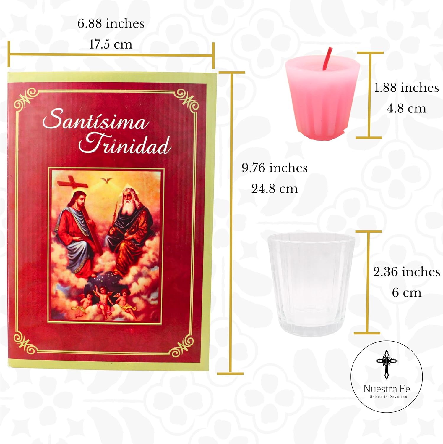 Nuestra Fe 12-Piece Devotional Candle Set