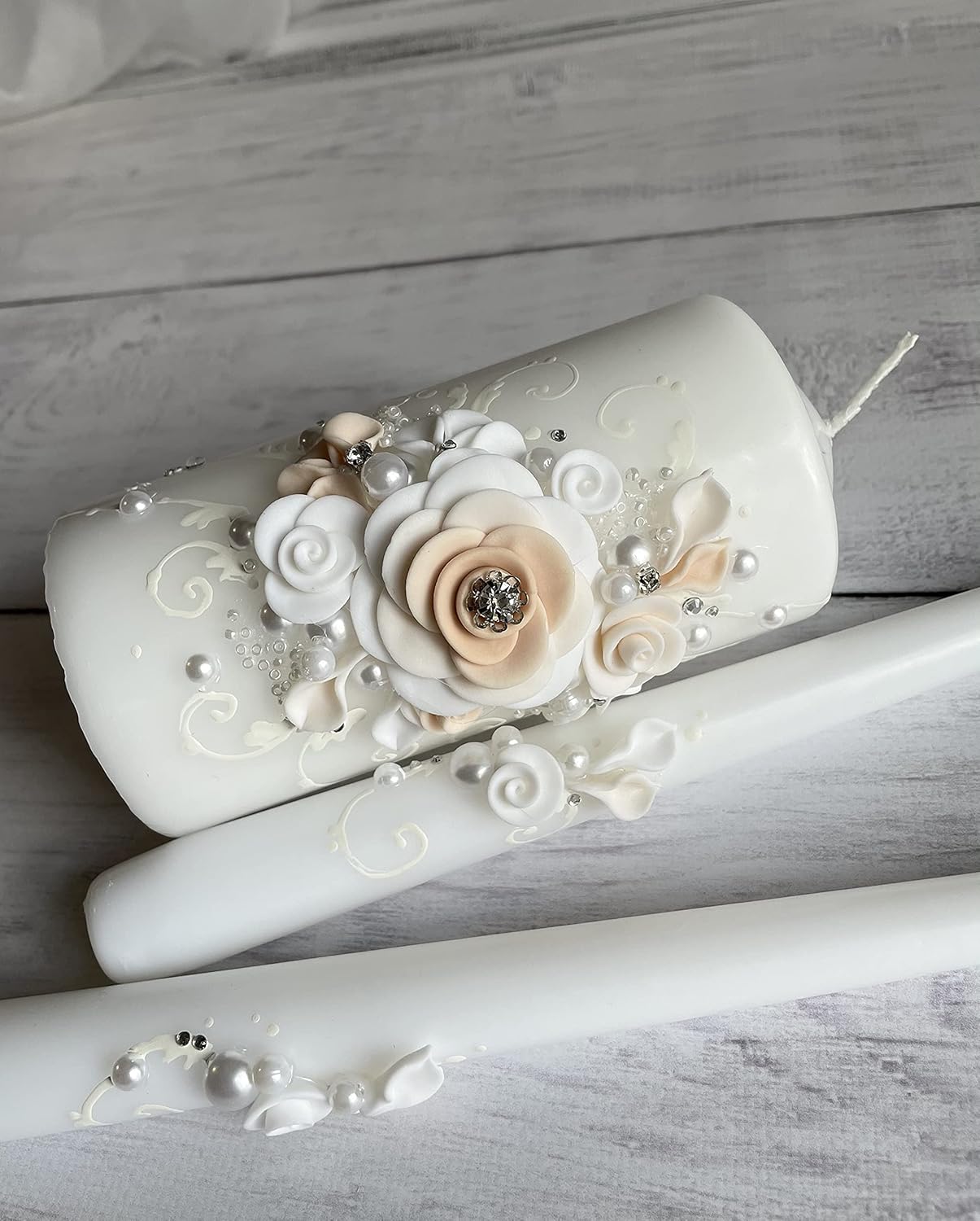 Elegant Wedding Candle Set