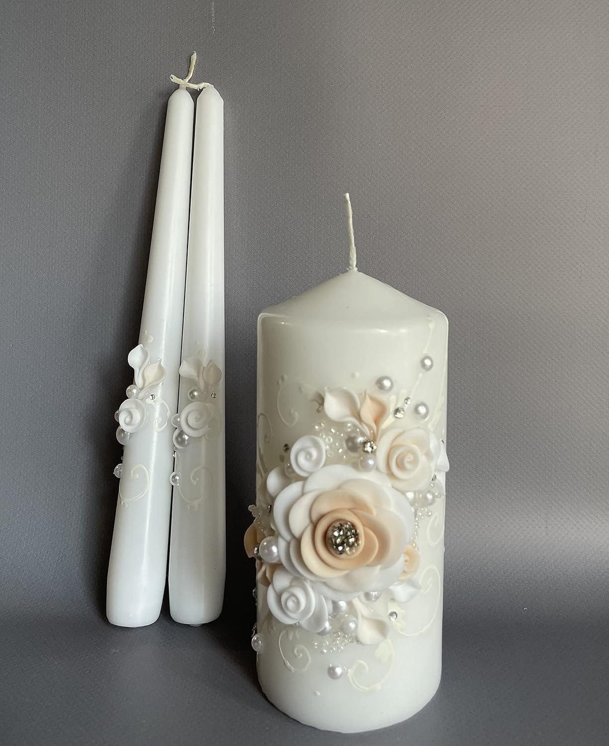 Elegant Wedding Candle Set