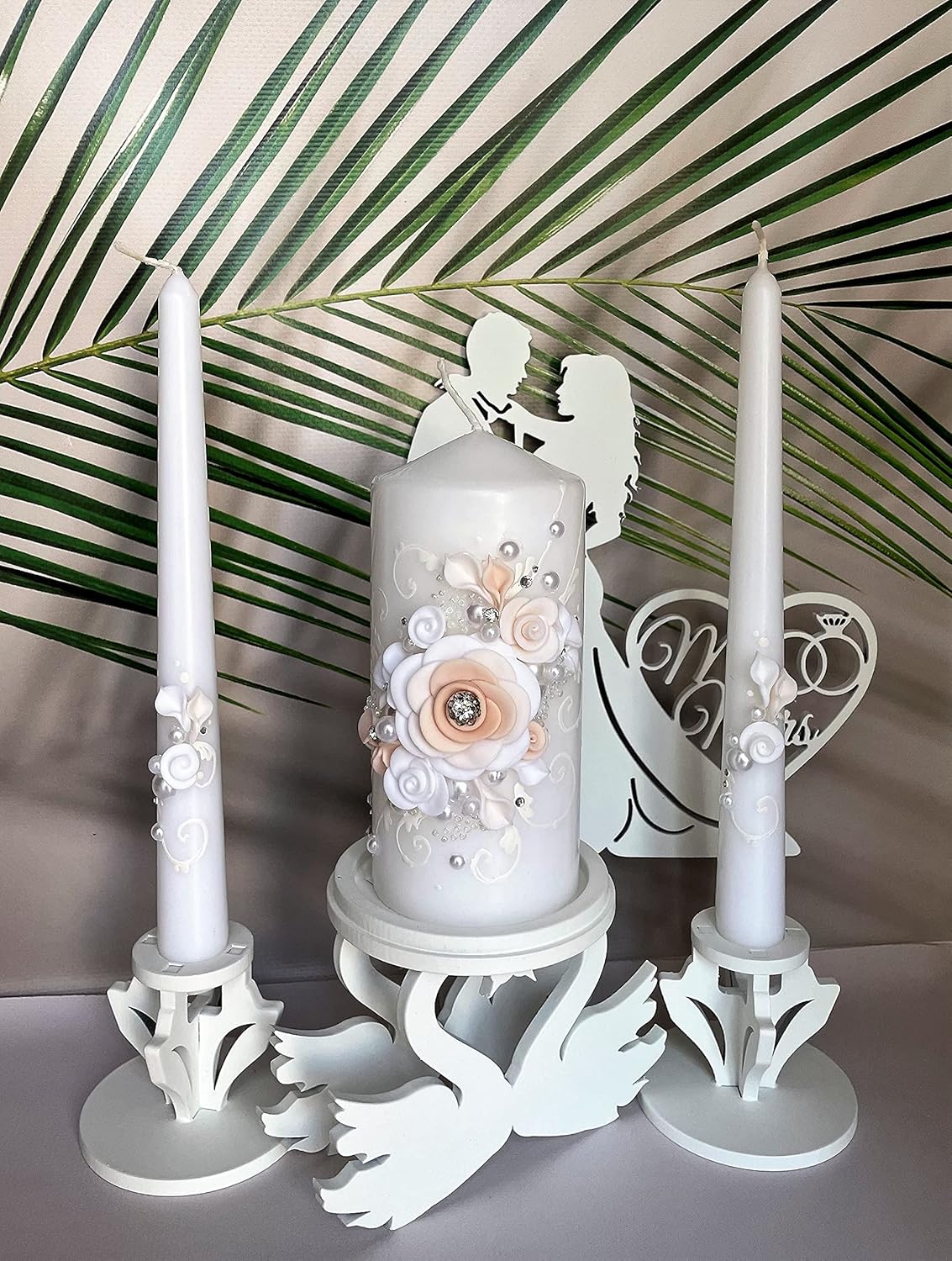 Elegant Wedding Candle Set