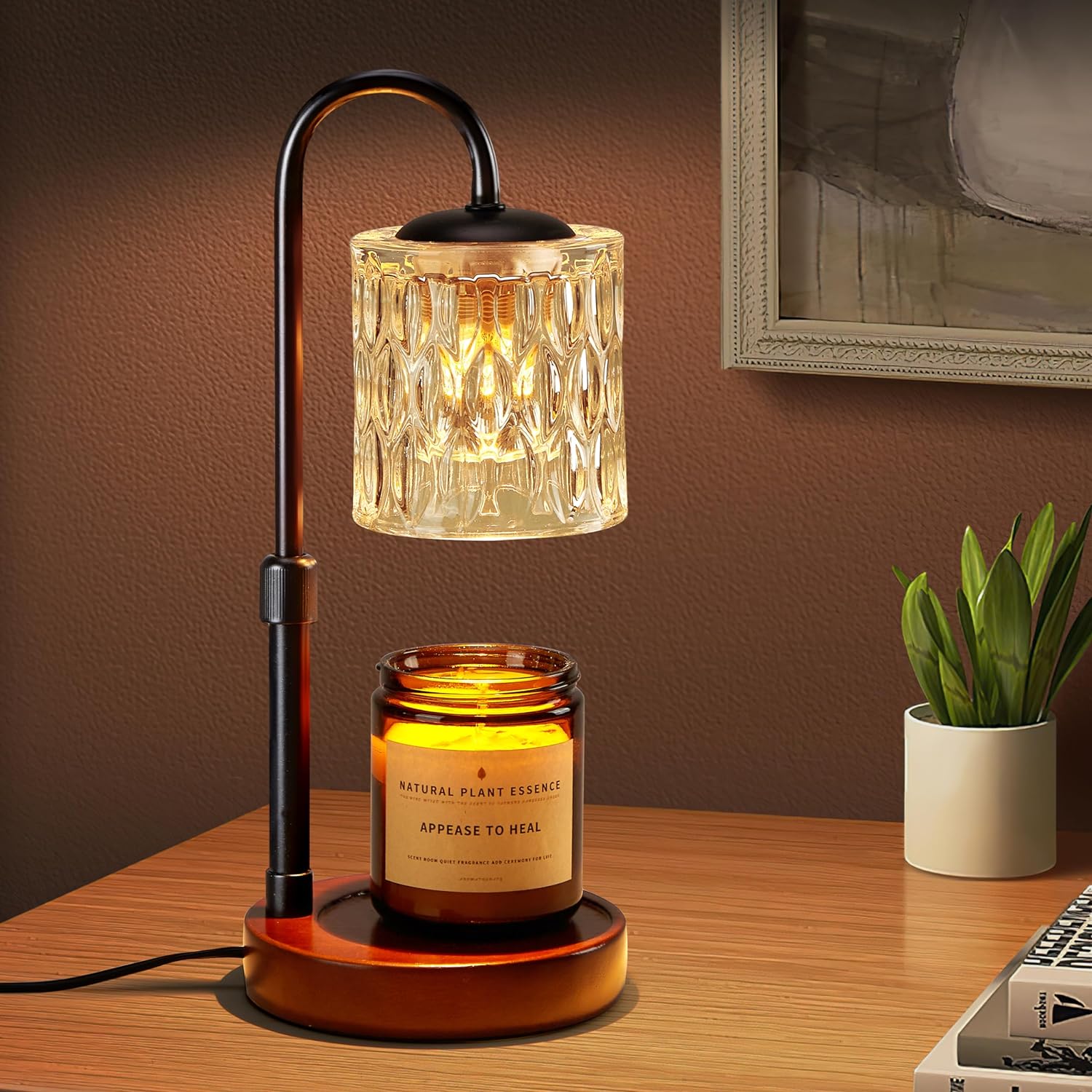 Briever Dimmable Candle Warmer Lamp Adjust Height