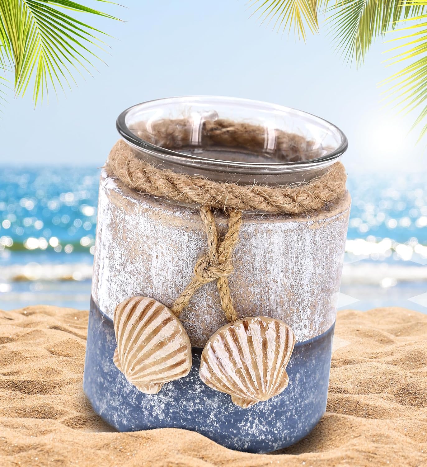 CoTa Global Silver Sea Starfish Seashell Candle Holders