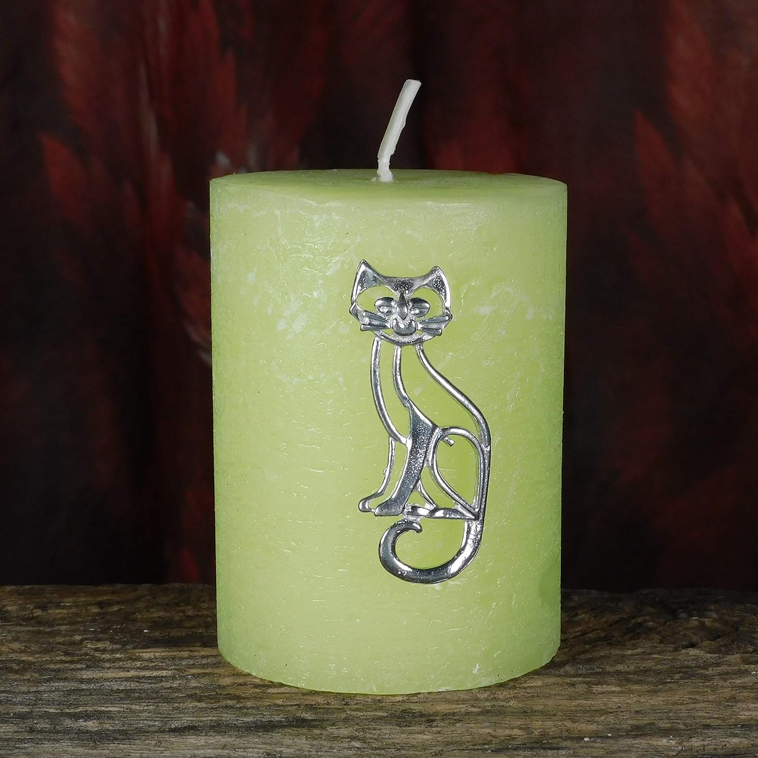 Cat Lends a Hand Fine Pewter Set of 3 Candle Pins