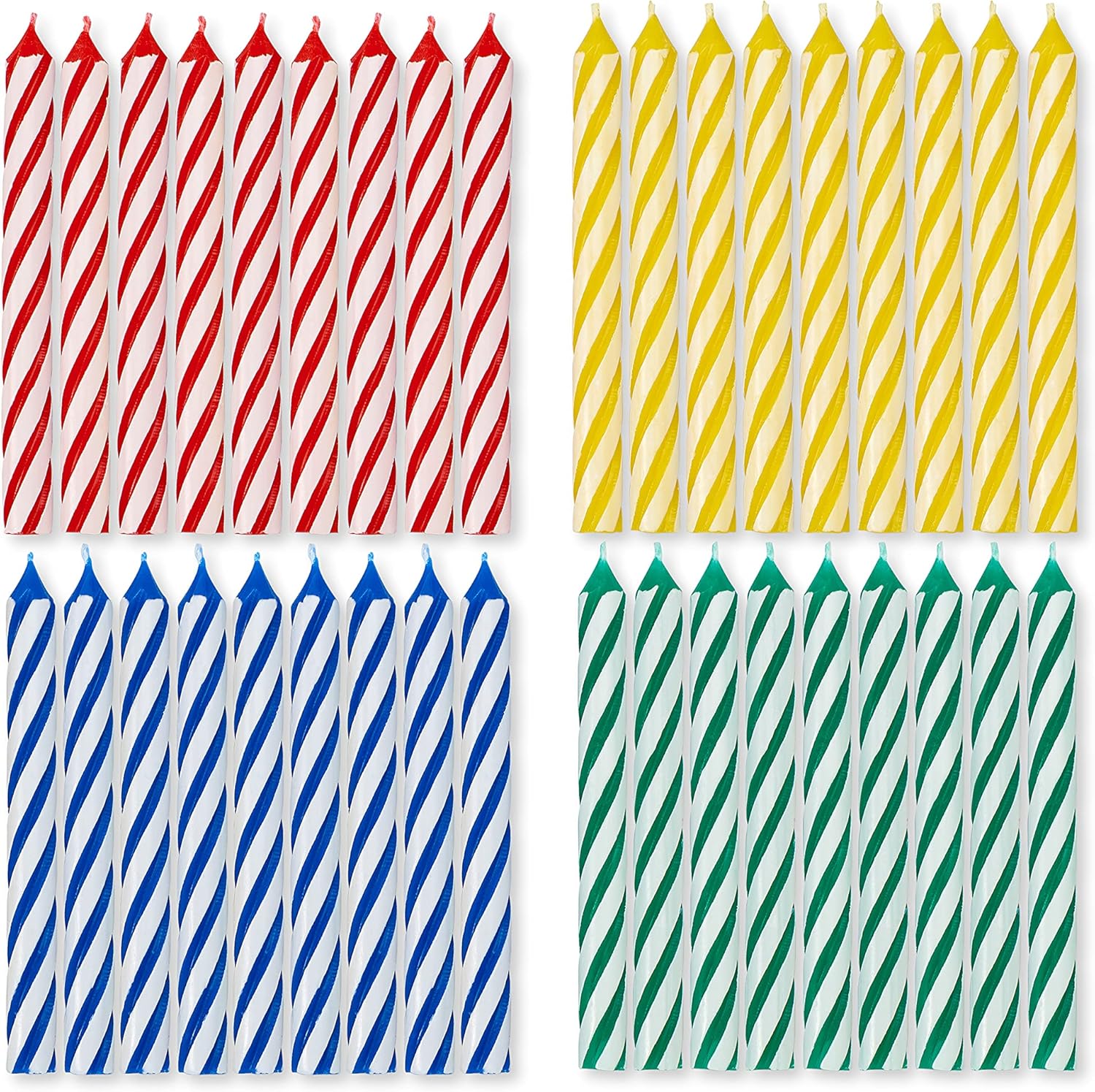 Perfect multicolored set for birthdays